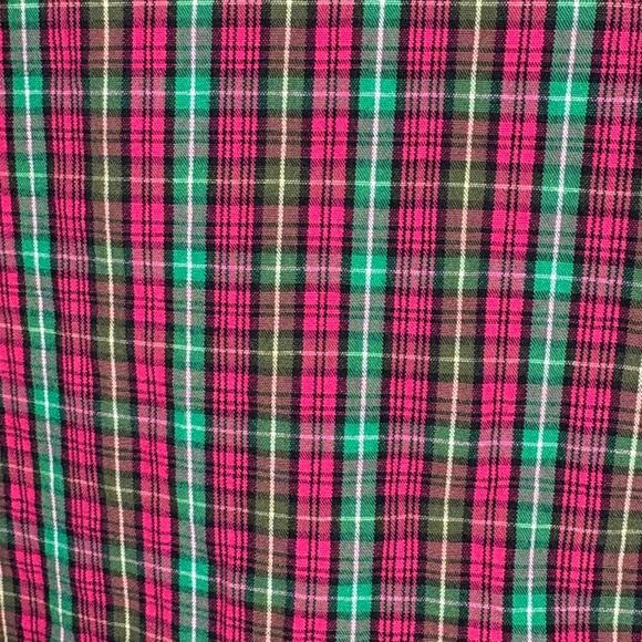 Urban Outfitters Pink Green Plaid Colorful Mens Button Up Dress Shirt Mens Sz M - Picture 2 of 6